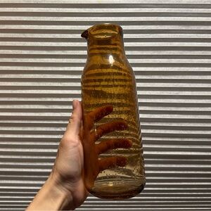 H&M Home Amber Glass Pitcher